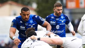 Wilfrid Hounkpatin avec Castres contre Toulouse, le 2 avril 2022