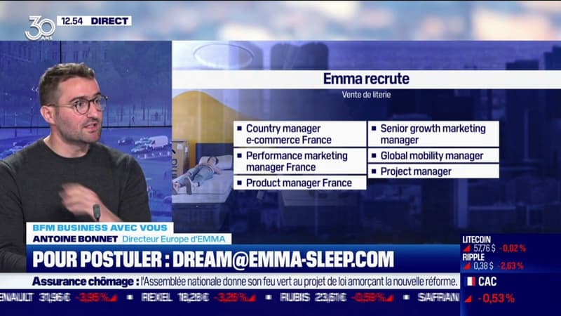 La marque de literie Emma recrute en France et en Europe