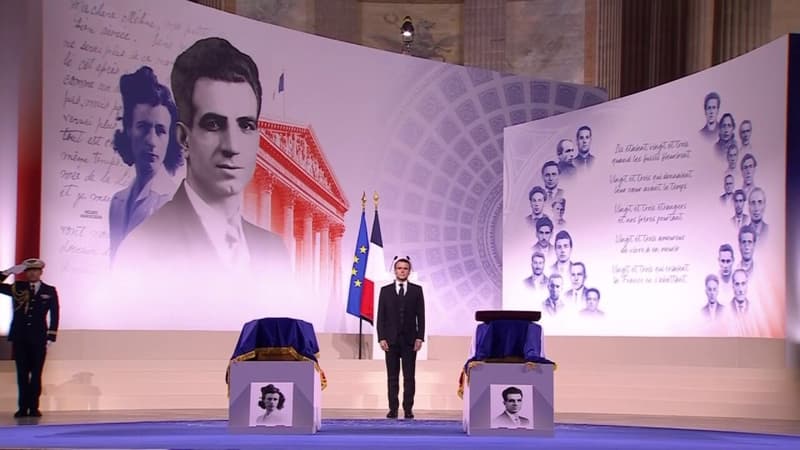 Panthéonisation de Missak Manouchian: la Marseillaise entonnée à l'issue du discours d'Emmanuel Macron