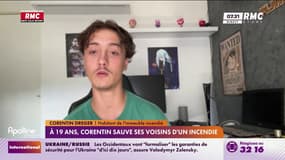 A 19 ans, Corentin sauve ses voisins d'un incendie