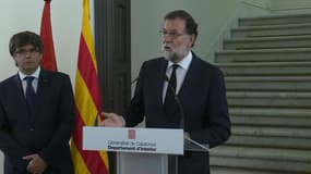 Attentats en Espagne: "L'objectif le plus important est d'être présent pour les personnes blessées", dit Mariano Rajoy