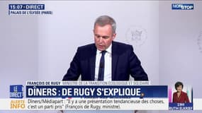 François de Rugy dénonce une "présentation tendancieuse" de ses dîners dans l'article de Mediapart