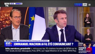 Bruno Fuchs pense qu'Emmanuel Macron a "dessiné une sortie de crise à échéance de 15 jours, 3 semaines, 1 mois"