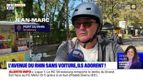 Strasbourg: l'avenue du Rhin sans voiture, les riverains apprécient