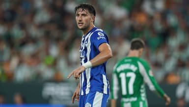 Facundo Garcés lors du match contre le Real Betis-Alaves (1-0, Liga), le 22 août 2025