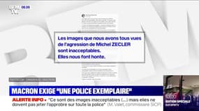 Emmanuel Macron exige "une police exemplaire" après l'agression de Michel Zecler