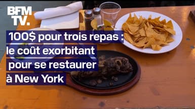 100$ pour trois simples repas: comment se restaurer est devenu hors de prix à New York