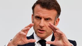Emmanuel Macron le 27 mars 2025. 