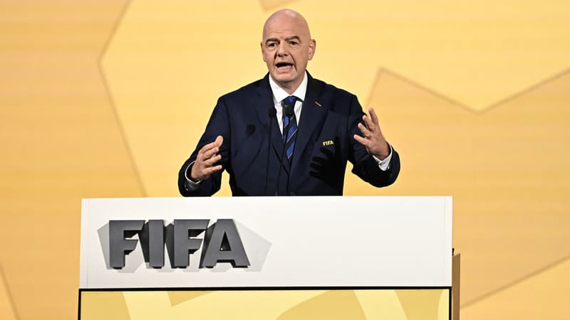 Gianni Infantino, président de la Fifa, à Bangkok le 17 mai 2024