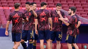 Les joueurs de l'Espagne