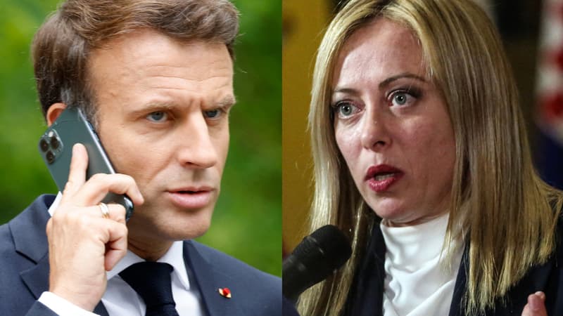 Emmanuel Macron et Giorgia Meloni