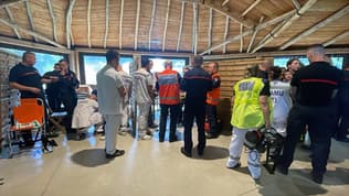 Les secours au zoo de la Barben après un impact de foudre ayant blessé plusieurs personnes le 14 mai 2025