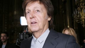 Paul McCartney à la Fashion week de Paris, le 7 mars 2016.