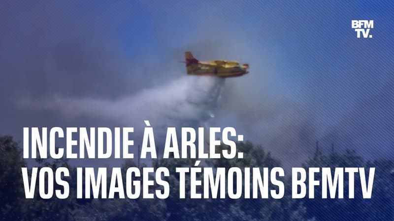 Vos images témoins BFMTV de l'important incendie à Arles