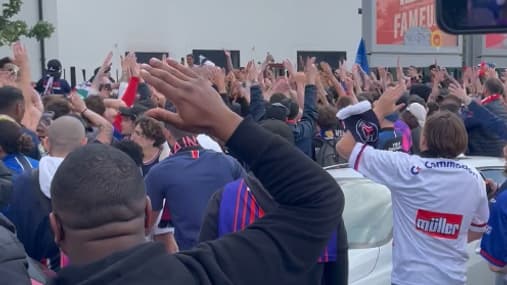 L'ambiance des supporters parisiens avant PSG-Dortmund, le 7 mai 2024.