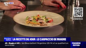 Carpaccio de maigre et son condiment riviera, ma recette estivale avec une cheffe