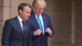 Donald Trump et Emmanuel Macron en Normandie en juin 2019.