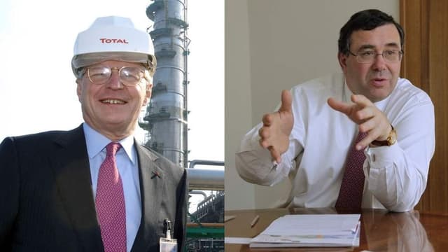 Thierry Desmarest (à gauche) va donc remplacer Christophe de Margerie, en tant que président de Total