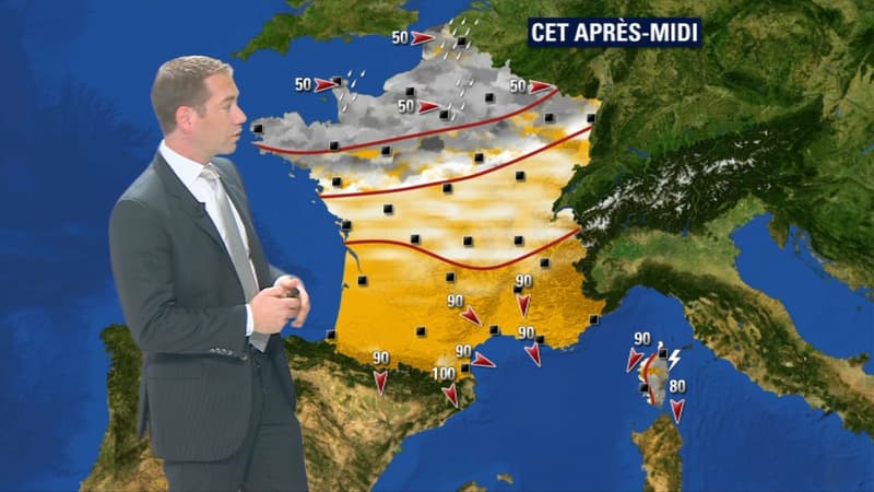 Le nord du pays sous le pluie ce mardi.