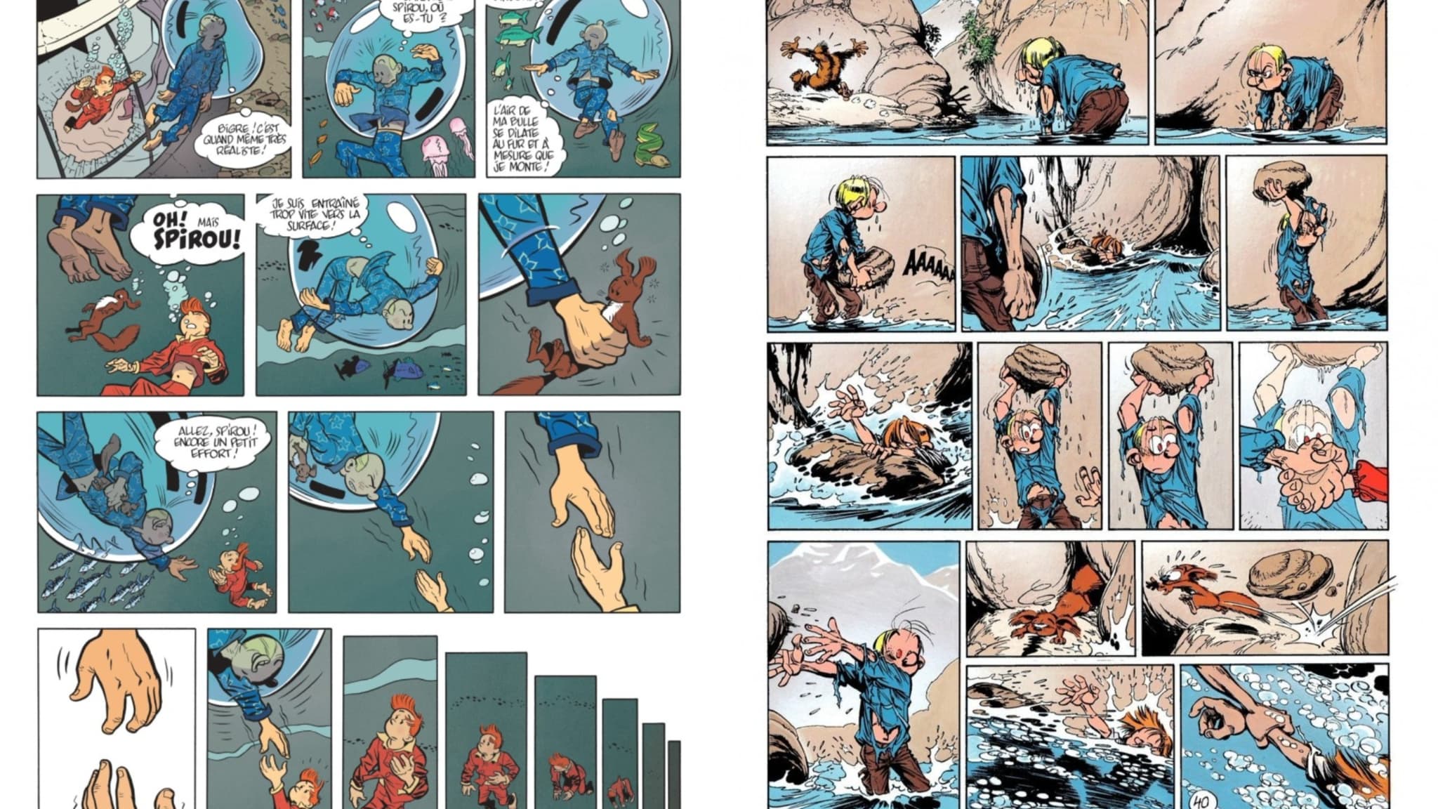 "La Mort de Spirou" et "La Vallée des bannis"