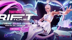 L'avatar d'Ariana Grande dans le jeu Fortnite