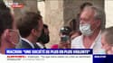"Vous êtes gonflés": Emmanuel Macron répond à un homme qui l'interpelle sur son bilan