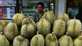 Des durians, fruits savoureux à l'odeur nauséabonde très appréciés en Asie du sud-est (photo d'illustration)
