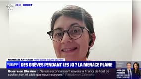 Grève à la SNCF: Nathalie Arthaud (porte-parole de Lutte ouvrière) affirme être "à 100% avec les contrôleurs de la SNCF" et dénonce "une campagne contre les cheminots"
