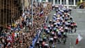 Le peloton lors des Mondiaux de cyclisme sur route, 6 août 2023