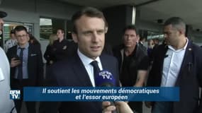 Macron sur le soutien d’Obama : "Je suis ravi, très heureux"