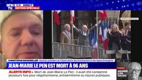 Mort de Jean-Marie Le Pen: "Il est devenu un provocateur professionnel", assure Christophe Bourseiller (historien)