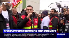 Des grévistes moins nombreux mais déterminés