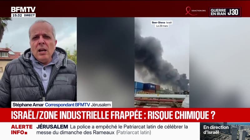Guerre au Moyen-Orient: une zone industrielle du sud d'Israël probablement touchée par un "débris de missile"
