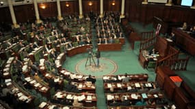 L'Assemblée constituante tunisienne, à Tunis, le 25 décembre 2013.