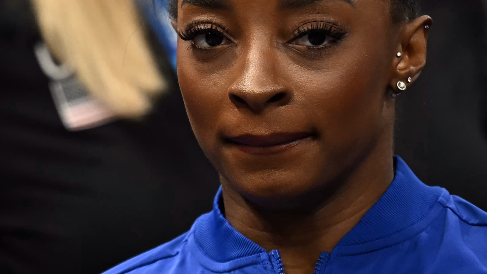Simone Biles aux JO de Paris 2024.