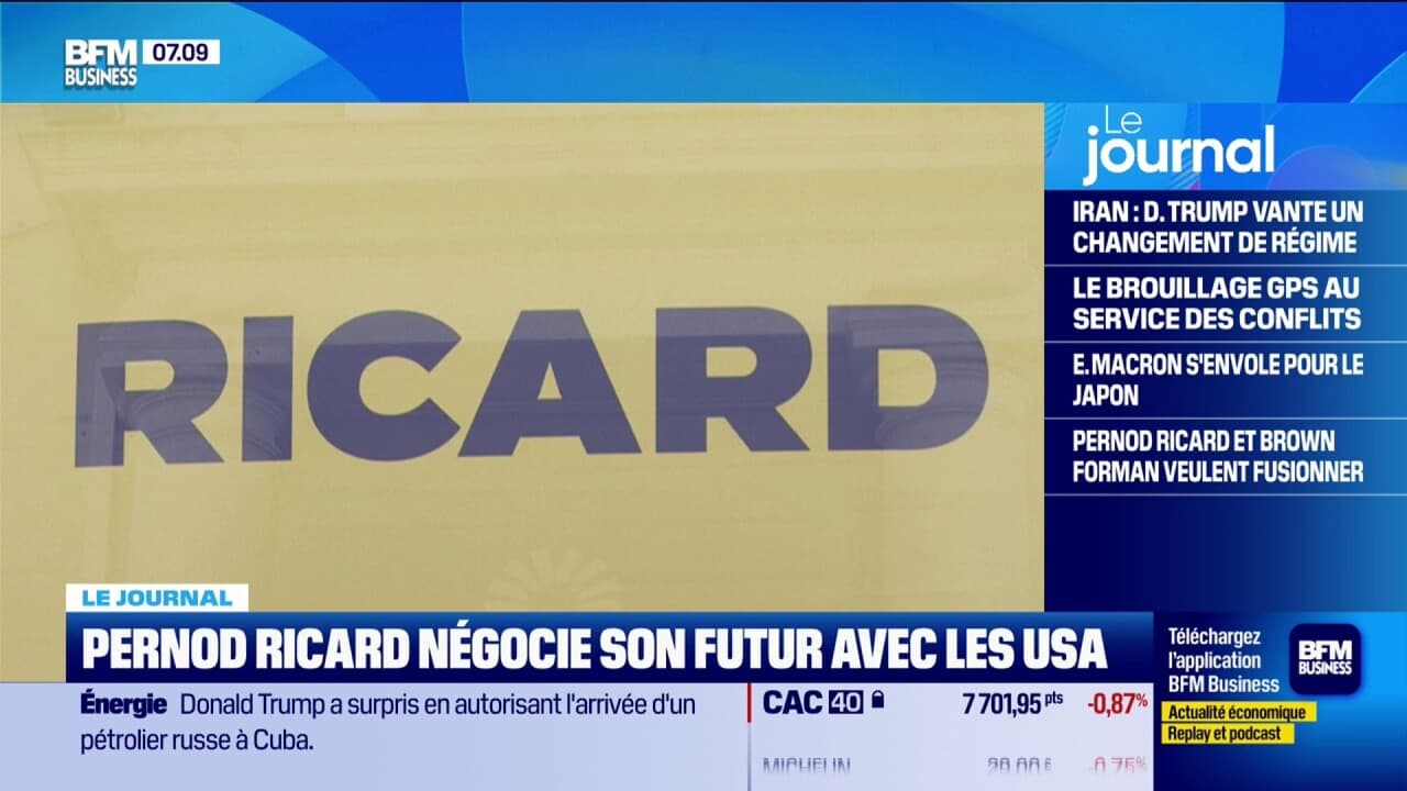 Pernod Ricard négocie son futur avec les États-Unis