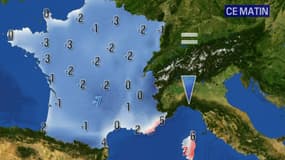 Les températures en France pour ce samedi 2 janvier 2021 au matin