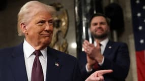Donald Trump lors de son discours au Capitole, le mardi 4 mars 2025