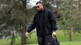 Kylian Mbappé à Clairefontaine en mars 2024