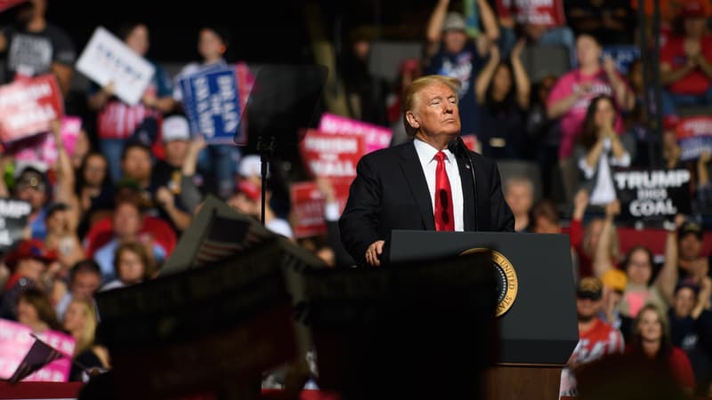 Donald Trump en meeting en Virginie occidentale, le 29 septembre 2018.