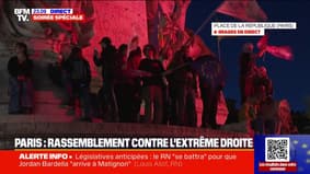 Paris: un rassemblement contre l'extrême droite est en cours place de la République