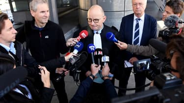 Maître Bernard Boulloud, avocat du chirurgien Docteur V, le 10 mai 2019 à Grenoble.