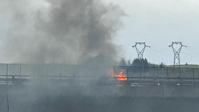 A47: un véhicule prend feu sur le pont de Givors, le trafic perturbé