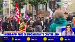 Près de 1.400 manifestants contre le RN à Gap et Digne