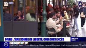 Paris: première soirée de liberté, quelques excès