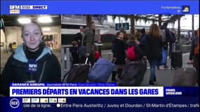Premiers départs en vacances dans les gares parisiennes
