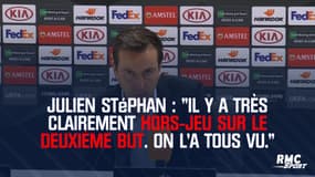 Julien Stéphan : "Il y a très clairement hors-jeu sur le deuxième but. On l'a tous vu."