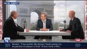 Rolland Courbis et Frank Leboeuf face à Jean-Jacques Bourdin en direct