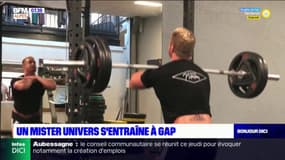 Mister univers dans une salle de sport de Gap 