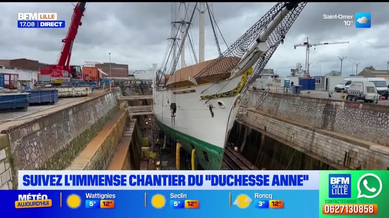 Dunkerque: la restauration du Duchesse Anne, accessible au public